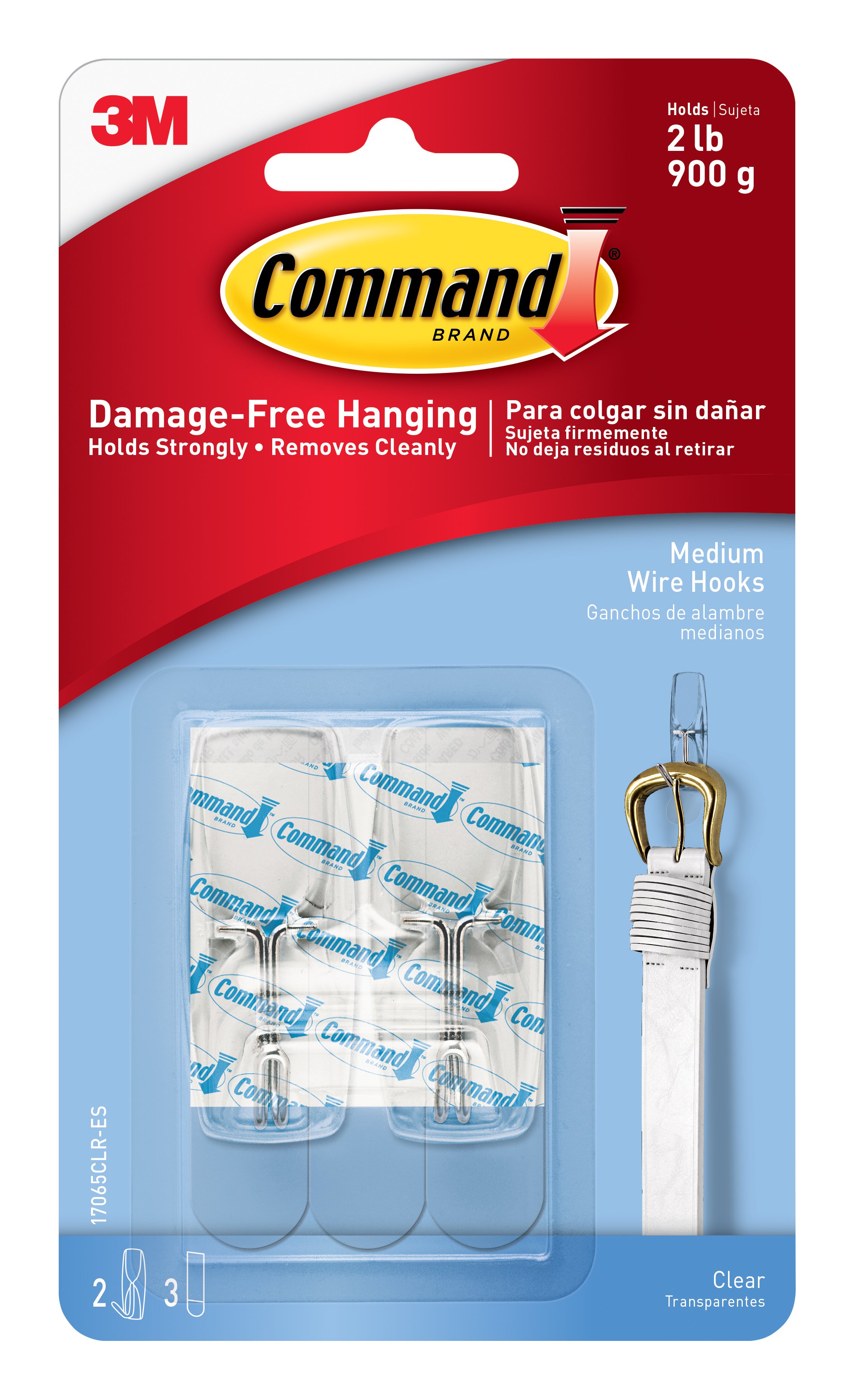Command Clear Medium Wire Toggle Hook - Shop Hooks & Picture Hangers at ...
