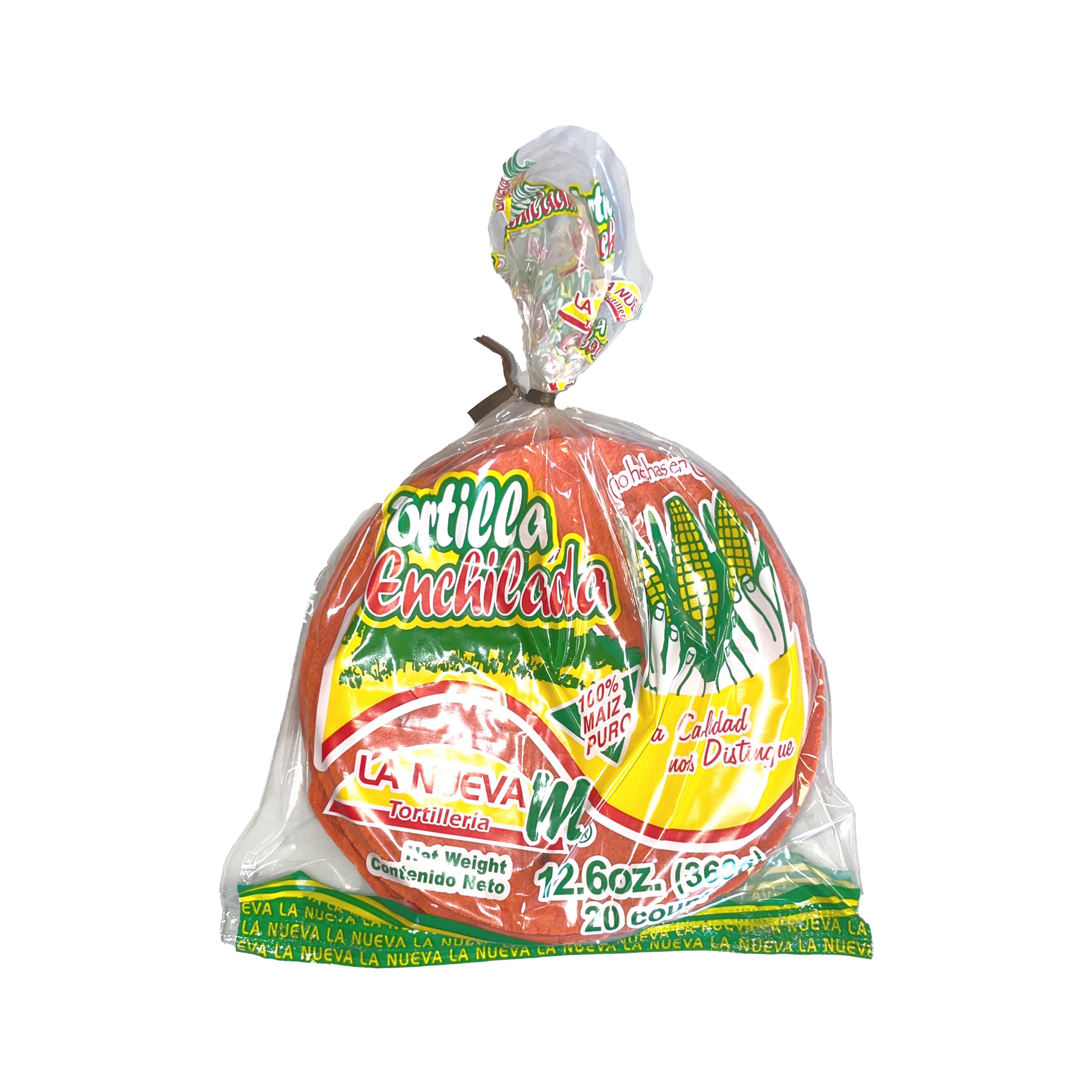 La Nueva Tortilleria Enchilada Red Corn Tortillas Shop Tortillas at HEB