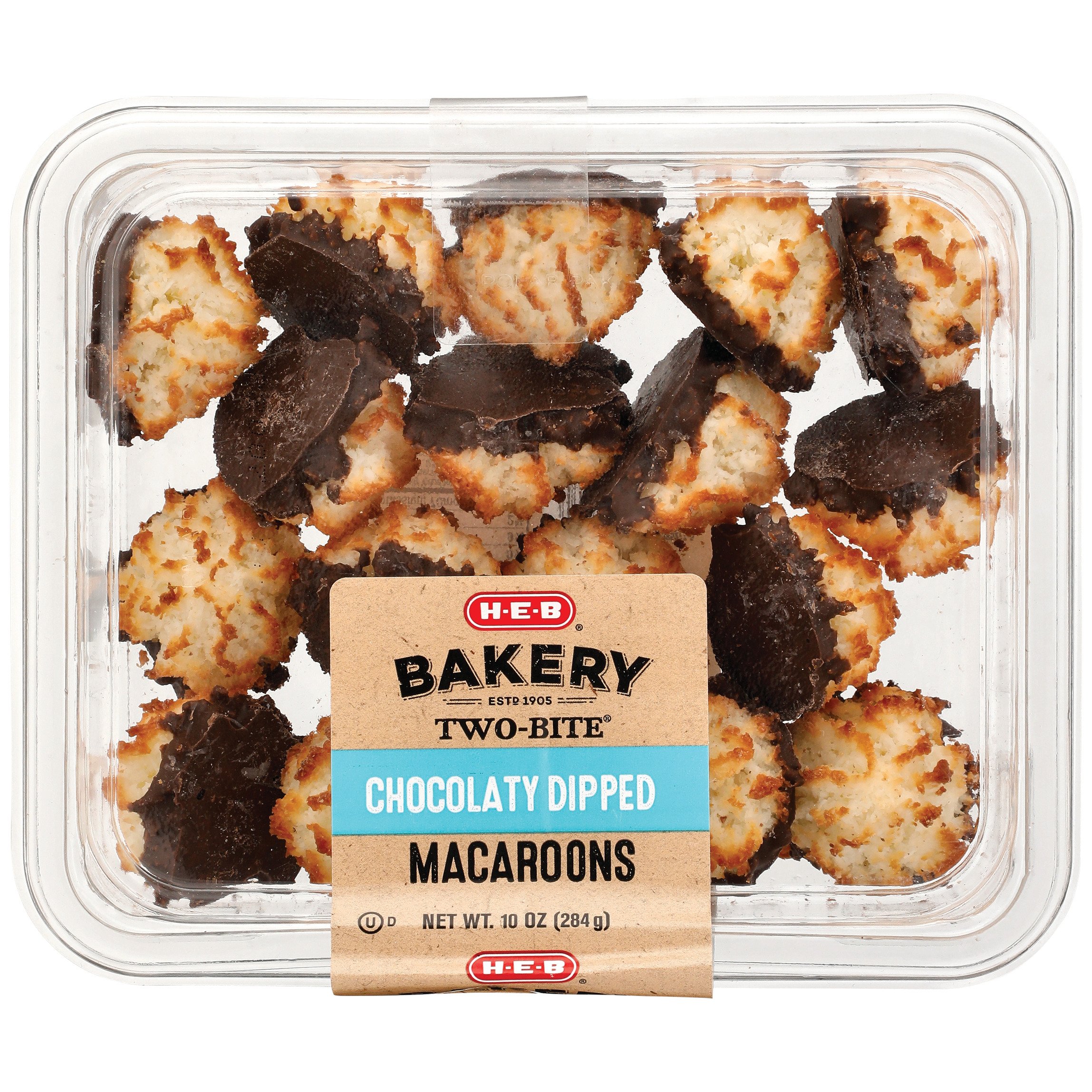 H-E-B Chocolatey Dipped Macaroons - Shop Cookies At H-E-B