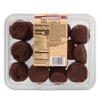 H-E-B Bakery Two-Bite Brownies, 12 oz