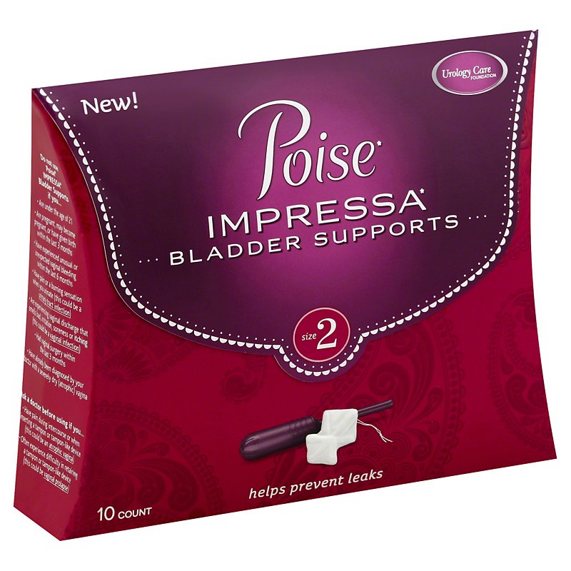 Poise Impressa Incontinence Bladder Supports Size 1, 10 Count :  Health & Household