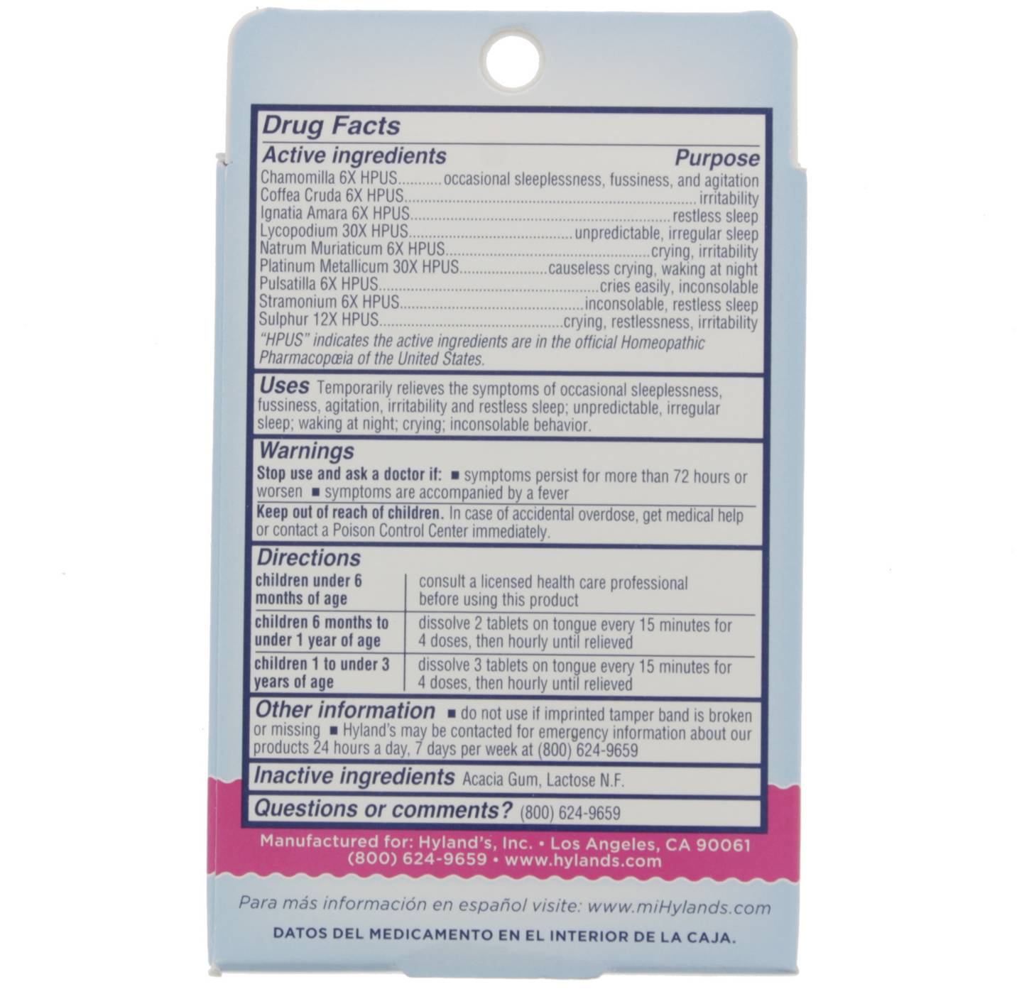 Hyland's Baby Calming Tablets; image 2 of 2