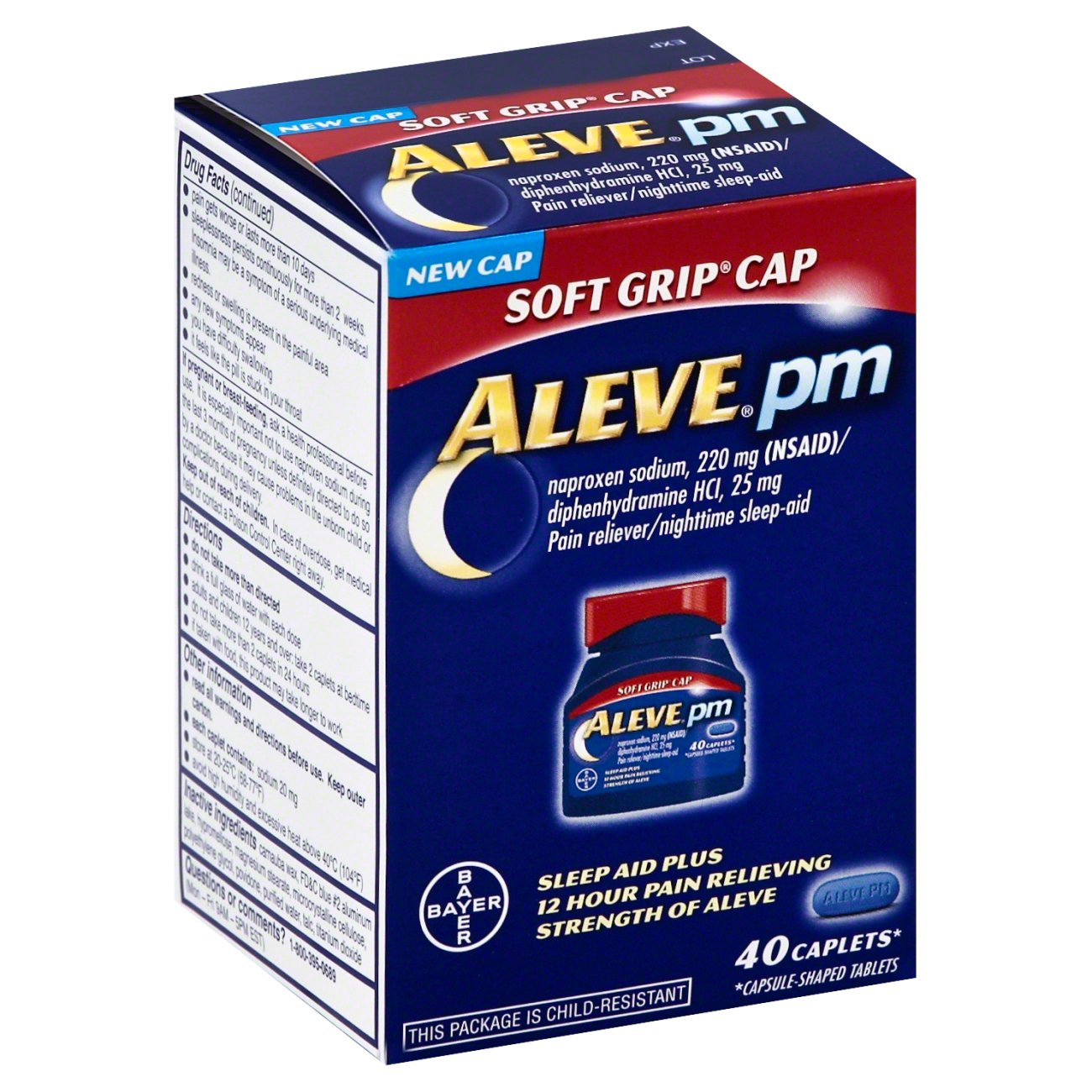 Aleve PM Soft Grip Easy Open Cap - Shop Pain Relievers At H-E-B