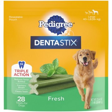 Pedigree Dentastix Large Breed Dog Treats - Fresh Flavor, 1.46 lb
