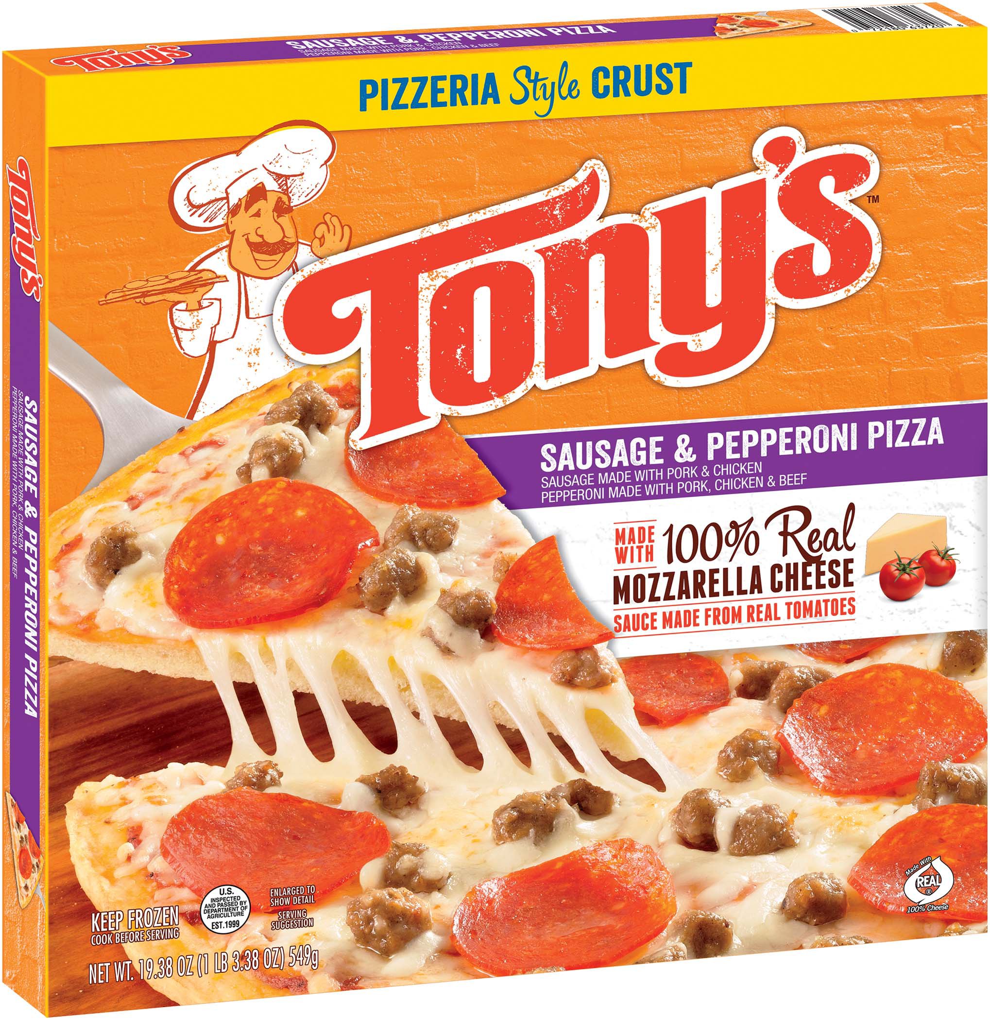 Tony's Pizzeria Style Crust Sausage &amp; Pepperoni Pizza Shop Pizza at HEB