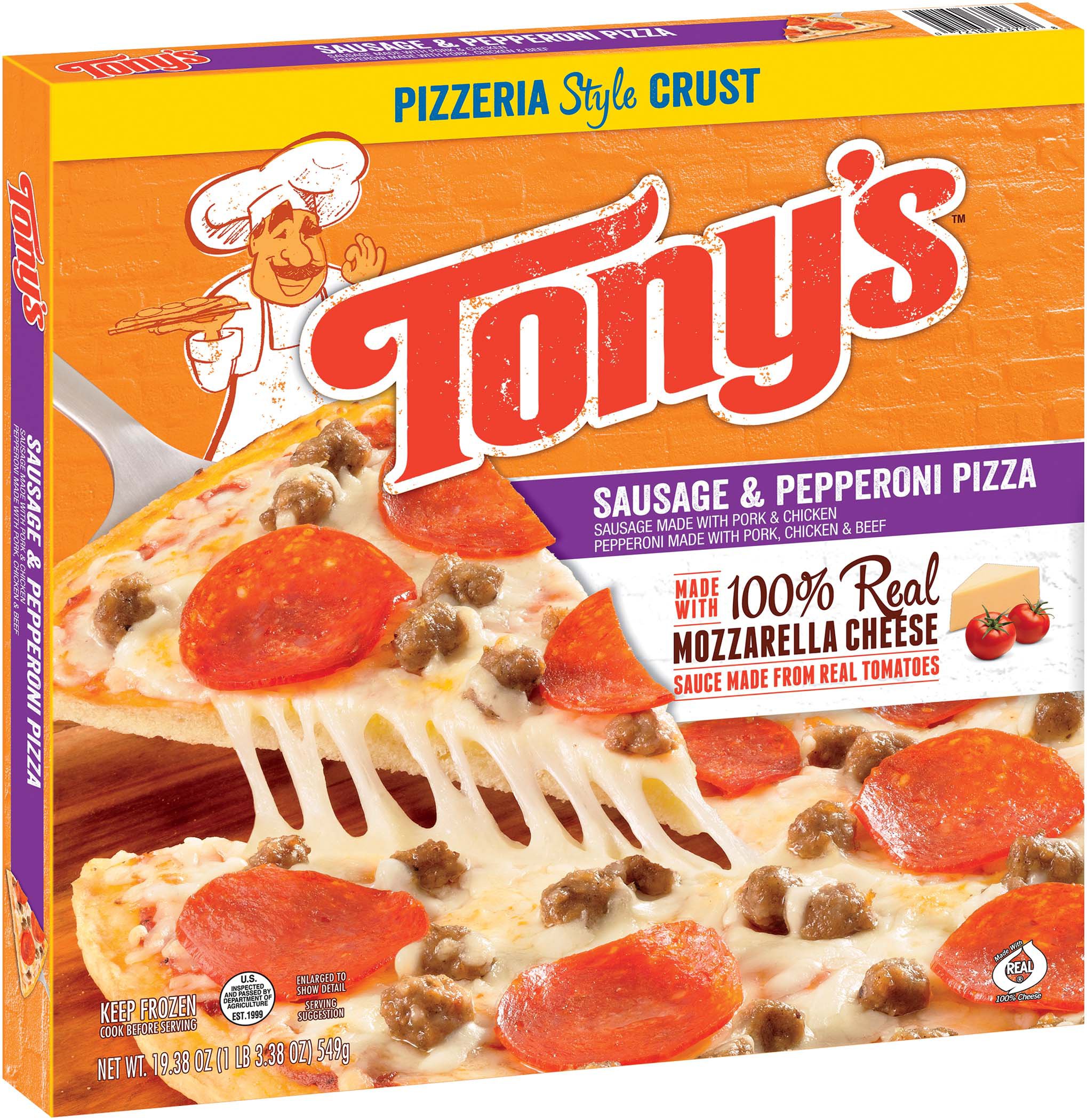 Tony�s Pizzeria Style Crust Sausage &amp; Pepperoni Pizza Shop Pizza at HEB