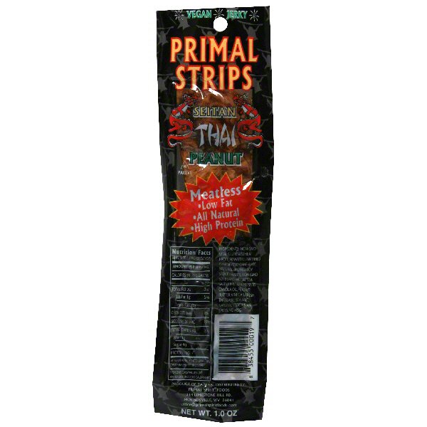 Primal Strips Thai Peanut Meatless Vegan Jerky Shop Jerky at HEB