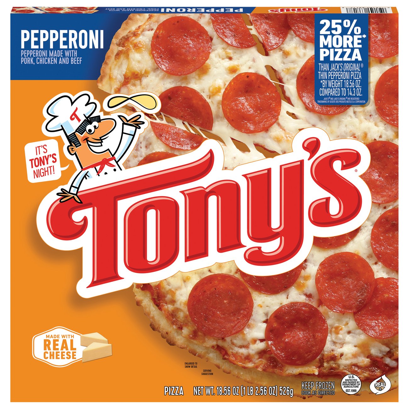 Tonys Pizzeria Style Crust Pepperoni Pizza Shop Pizza At H E B