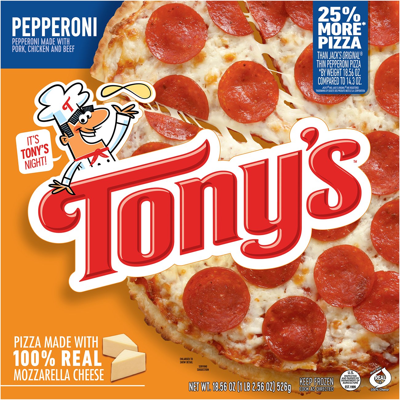 Tony S Pizzeria Style Crust Pepperoni Pizza Shop Pizza At H E B