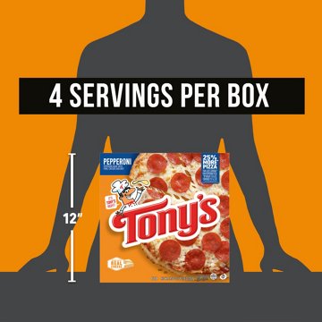 Tony's Pepperoni Pizzeria Style Crust Frozen Pizza, 18.56 oz