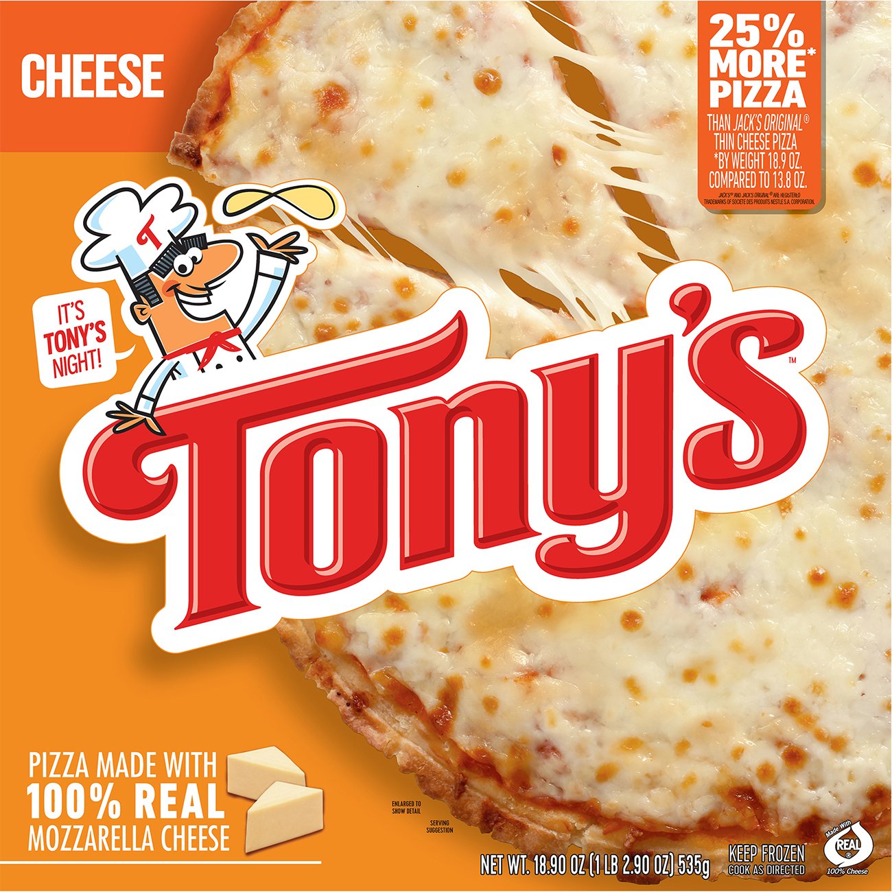 Tony S Pizzeria Style Crust Cheese Pizza Shop Meals Sides At H E B