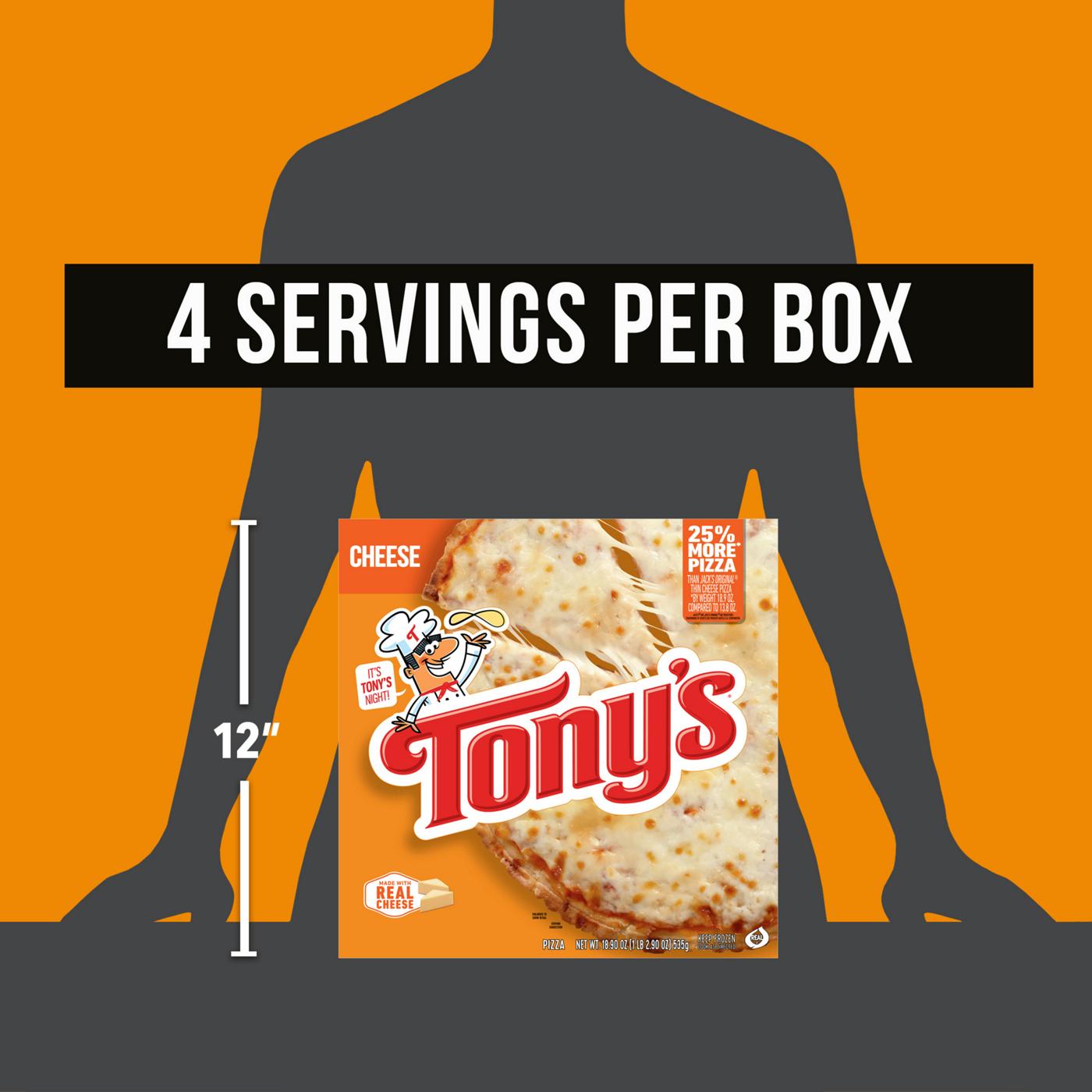 Tony's Cheese Pizzeria Style Crust Frozen Pizza; image 9 of 10