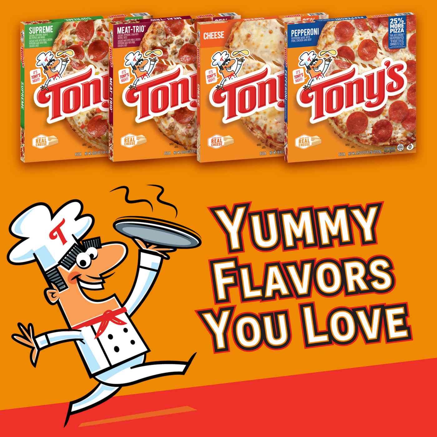 Tony's Meat Trio Pizzeria Style Crust Frozen Pizza; image 10 of 10