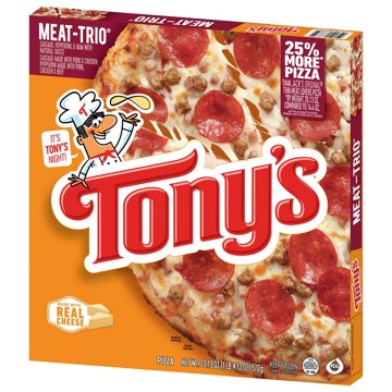 Tony's Meat Trio Pizzeria Style Crust Frozen Pizza, 20.13 oz