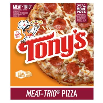 Tony's Meat Trio Pizzeria Style Crust Frozen Pizza, 20.13 oz