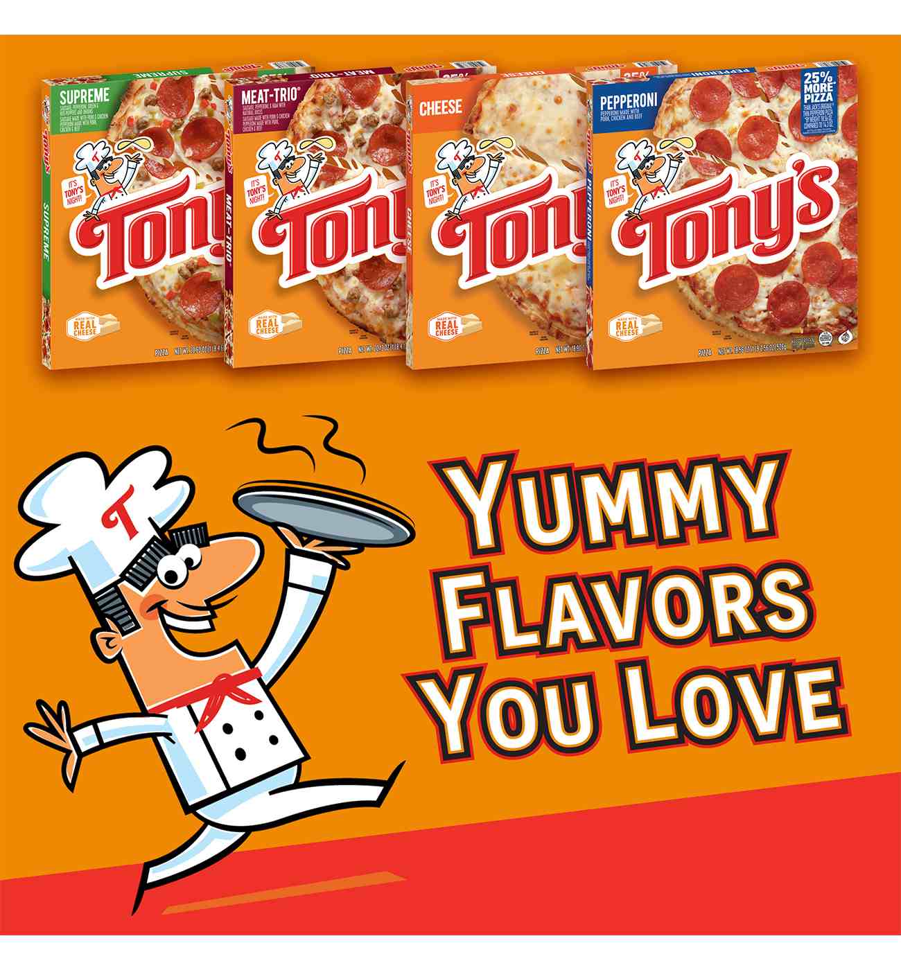 Tony's Meat Trio Pizzeria Style Crust Frozen Pizza; image 3 of 10