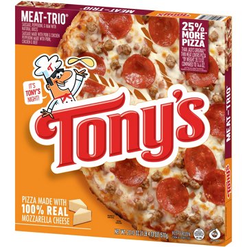 Tony's Meat Trio Pizzeria Style Crust Frozen Pizza, 20.13 oz