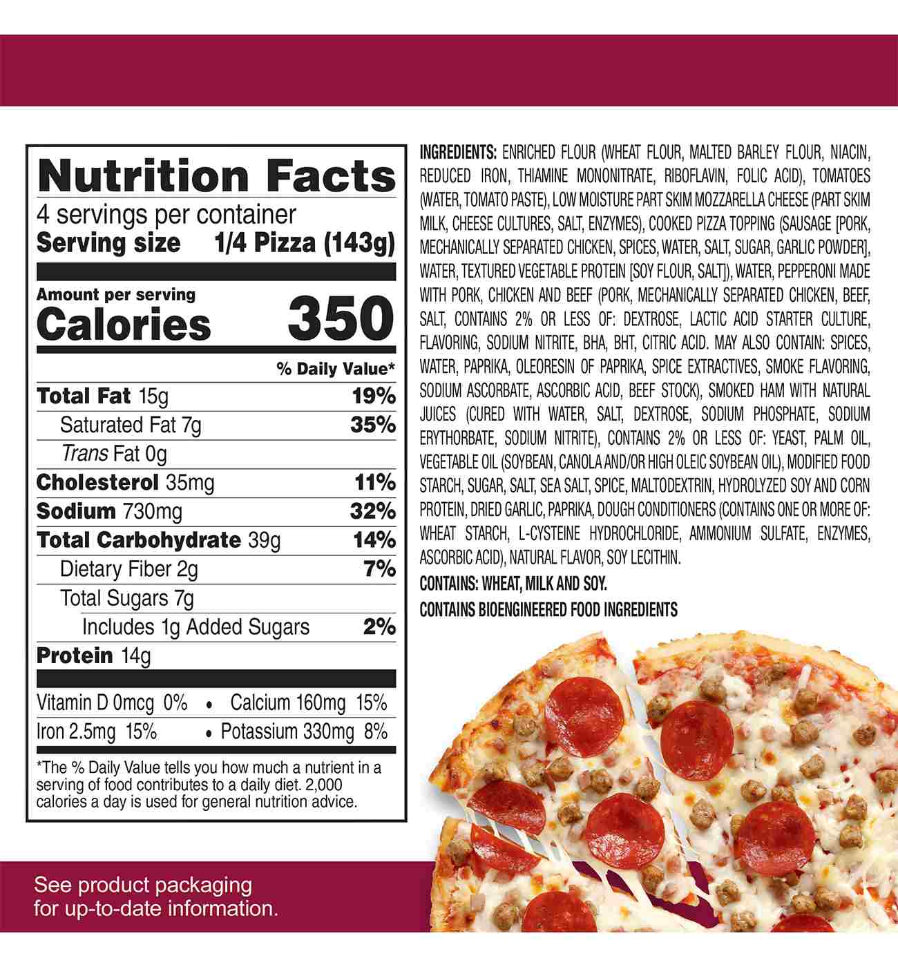 Tony's Meat Trio Pizzeria Style Crust Frozen Pizza; image 4 of 10