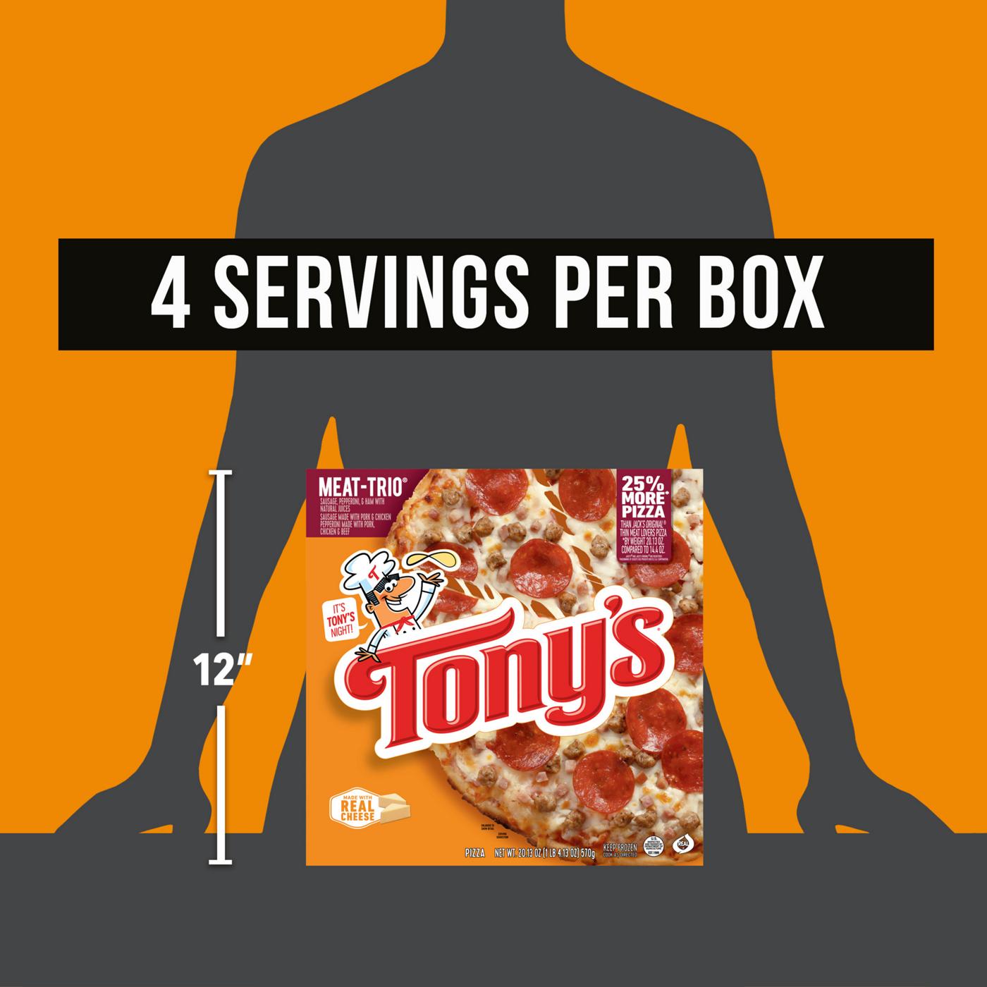 Tony's Meat Trio Pizzeria Style Crust Frozen Pizza; image 9 of 10