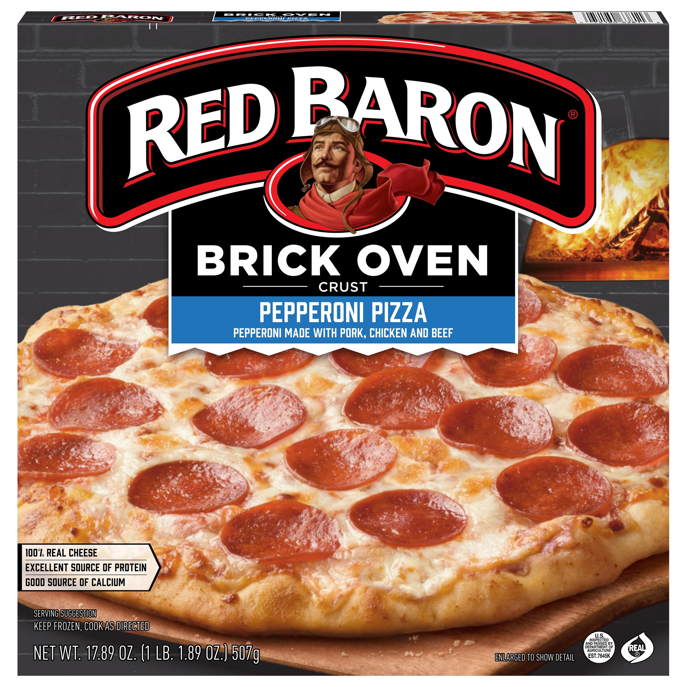 Red Baron Brick Oven Crust Pepperoni Pizza - Shop Pizza at H-E-B