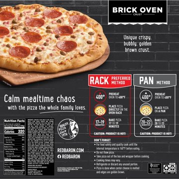 Red Baron Meat Trio Brick Oven Frozen Pizza