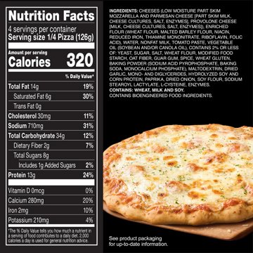 Red Baron Cheese Trio Brick Oven Frozen Pizza, 17.82 oz