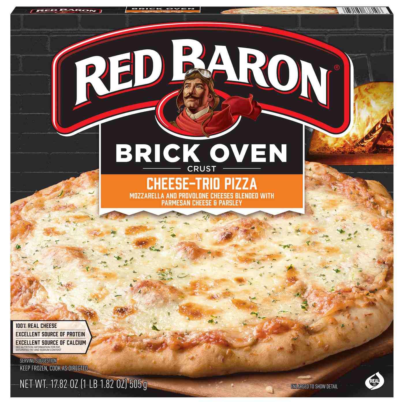 Red Baron Cheese Trio Brick Oven Frozen Pizza; image 1 of 10