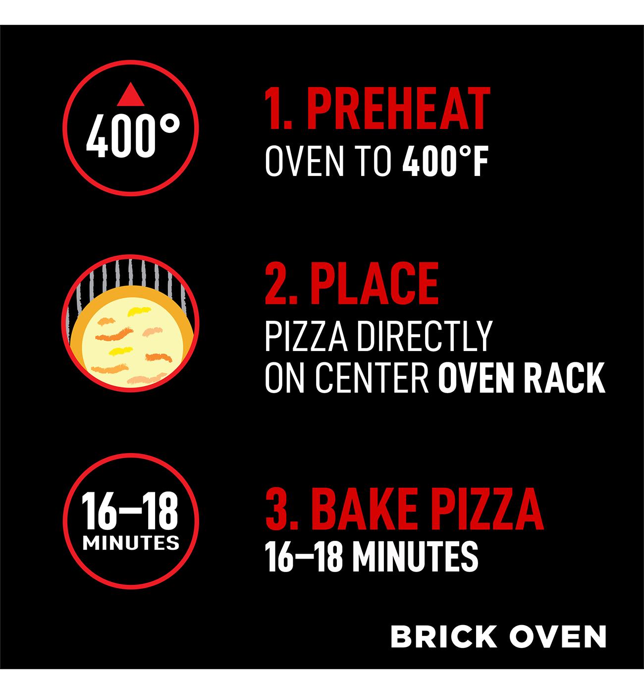 Red Baron Cheese Trio Brick Oven Frozen Pizza; image 3 of 10