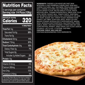 Red Baron Cheese Trio Brick Oven Frozen Pizza, 17.82 oz