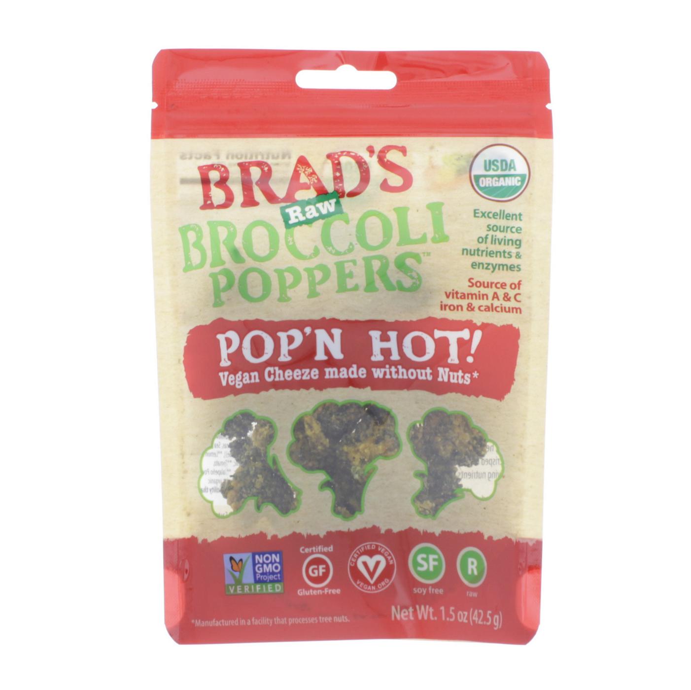 Brad's Raw Broccoli Poppers Pop'N Hot; image 1 of 2