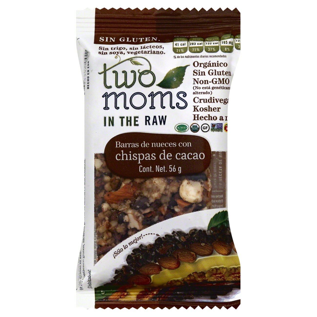 Two Moms in the Raw Cacao Nib Nut Bar Shop Granola & Snack Bars at HEB