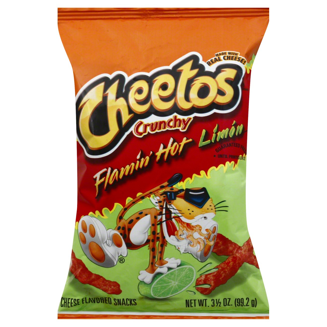 Cheetos Crunchy Flamin Hot Limon Cheese Flavored Snacks Shop Chips At H E B