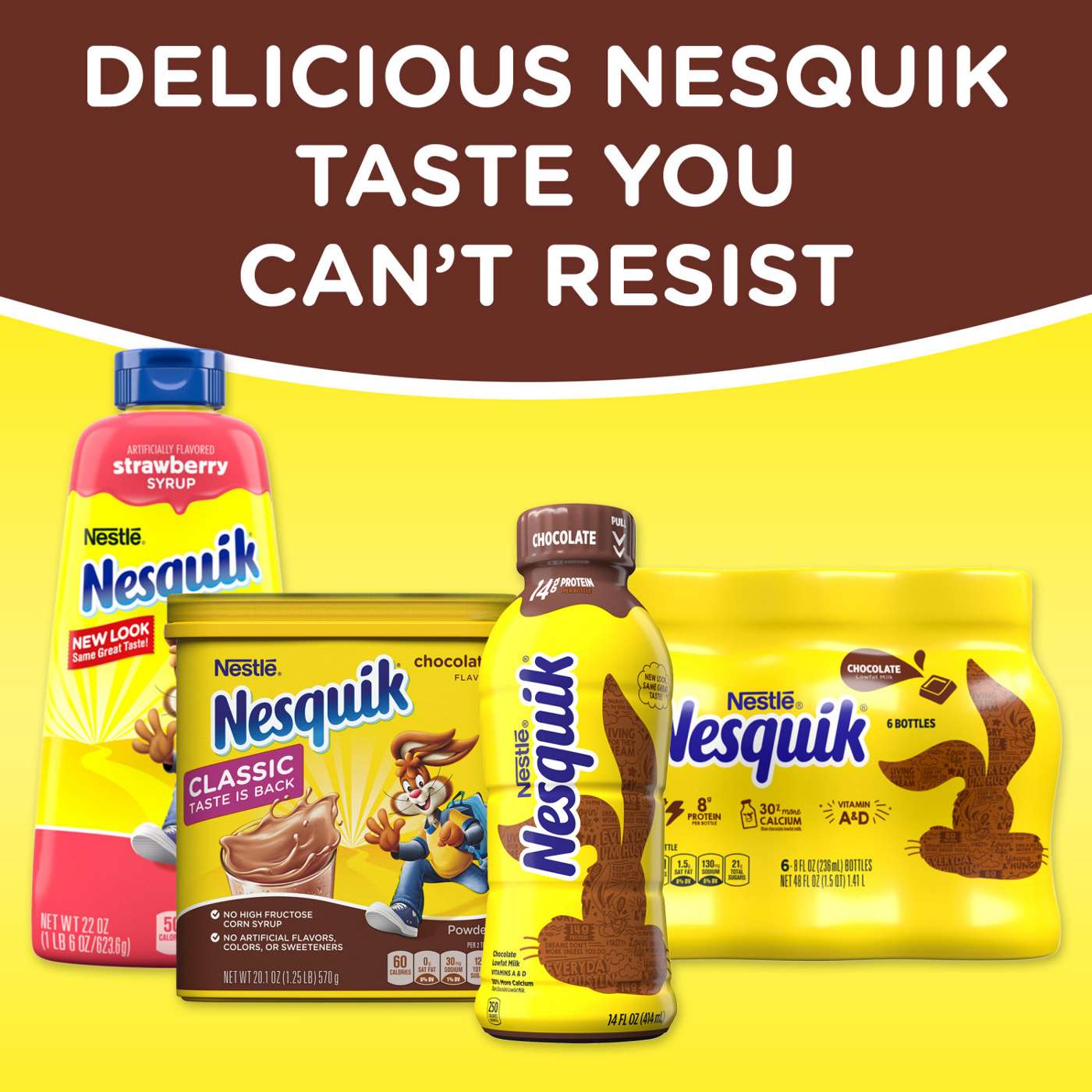 Nestle Nesquik Chocolate Powder Drink Mix; image 3 of 8