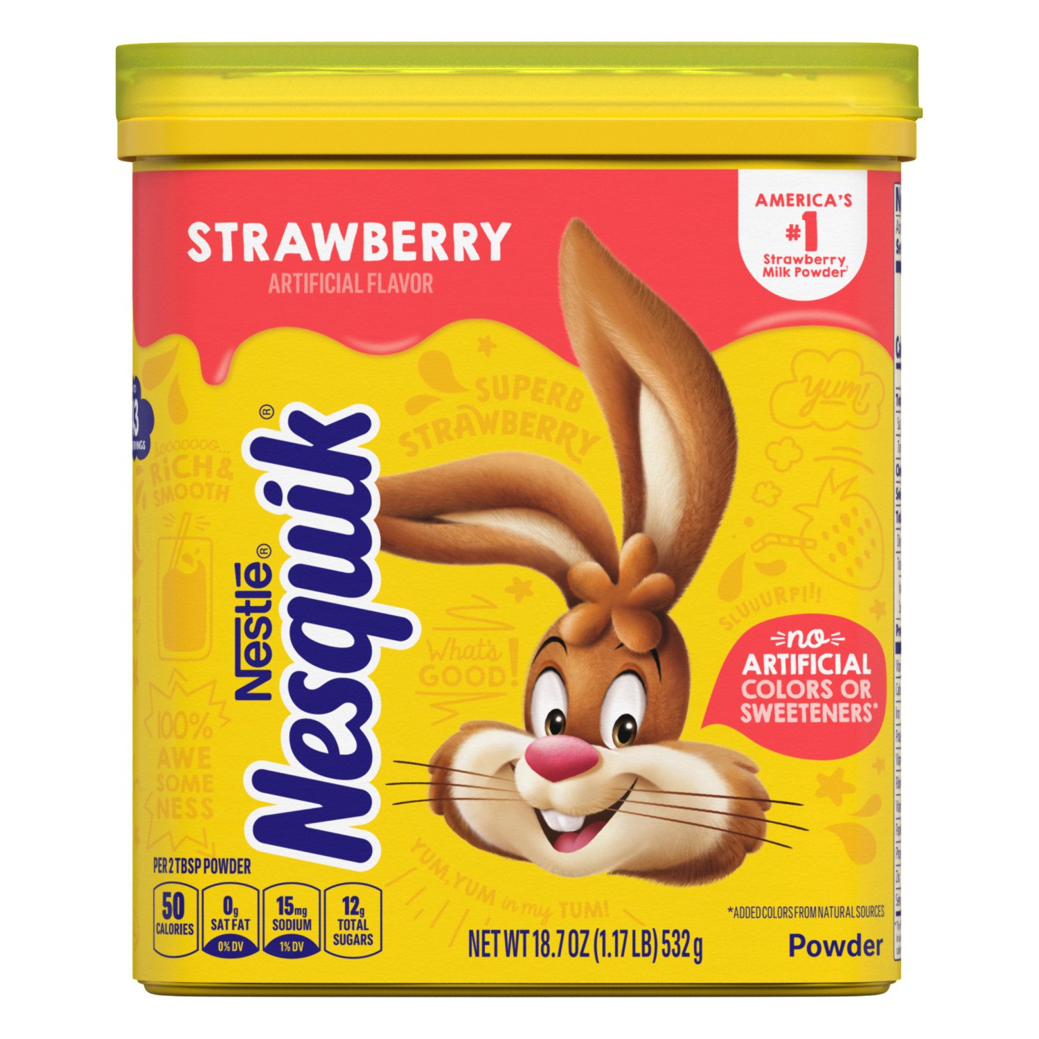 Nestle Nesquik Strawberry Powder Drink Mix Shop Cocoa at HEB