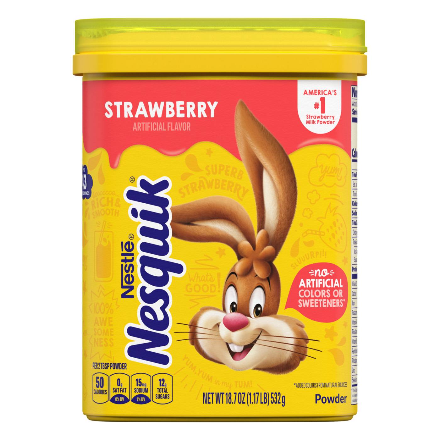 Nestle Nesquik Strawberry Powder Drink Mix Shop Cocoa at HEB