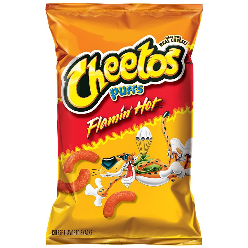 Cheetos Crunchy Flamin' Hot Cheese Snacks - Shop Snacks ...