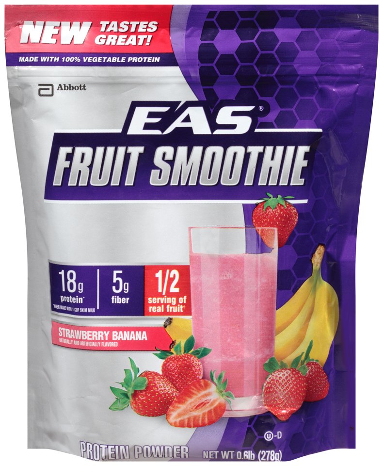 EAS Fruit Smoothie Protein Powder, Strawberry Banana - Shop Diet ...