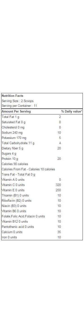 EAS Fruit Smoothie Protein Powder, Strawberry Banana; image 2 of 2