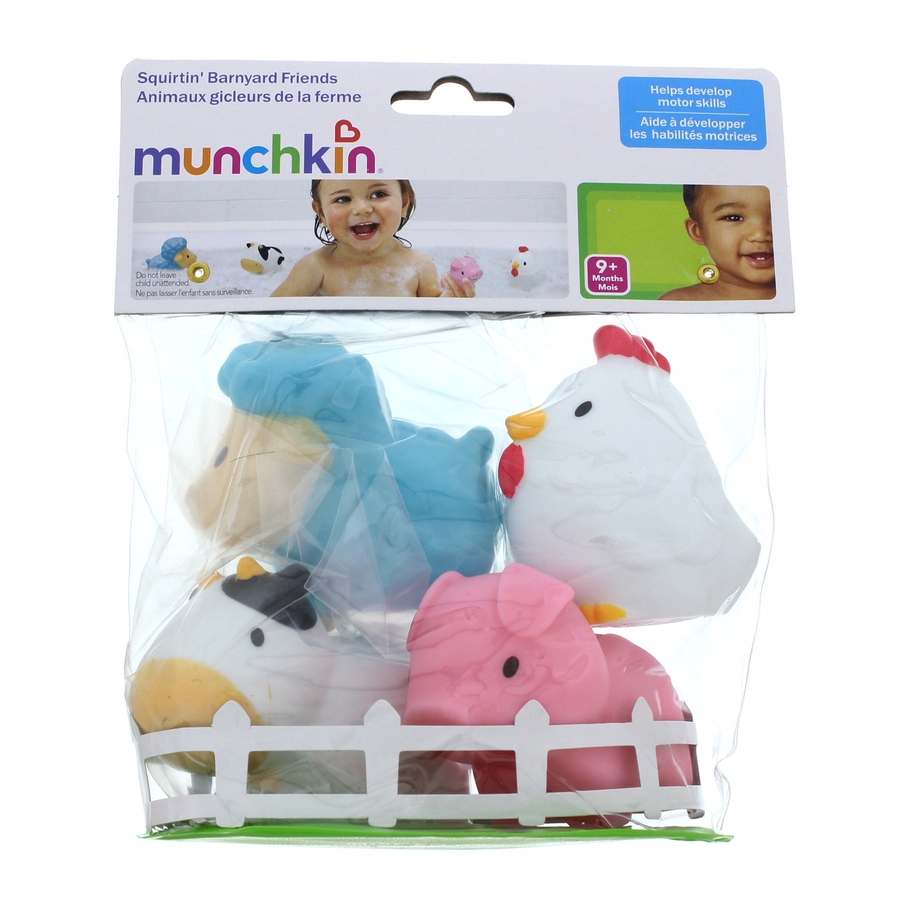 munchkin animal bath toys