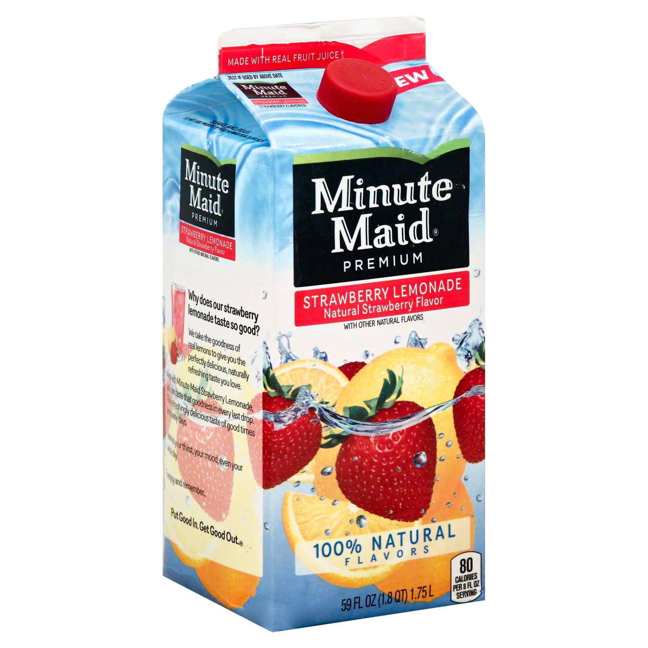 Minute Maid Premium Strawberry Lemonade Shop Juice At H E B