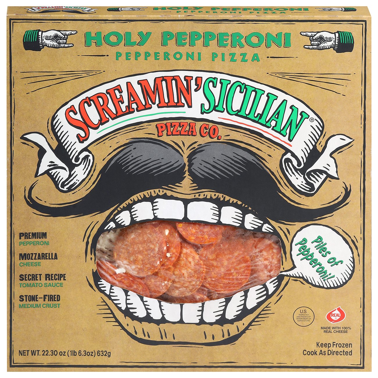 Screamin' Sicilian Frozen Pizza Pepperoni Shop Pizza at HEB