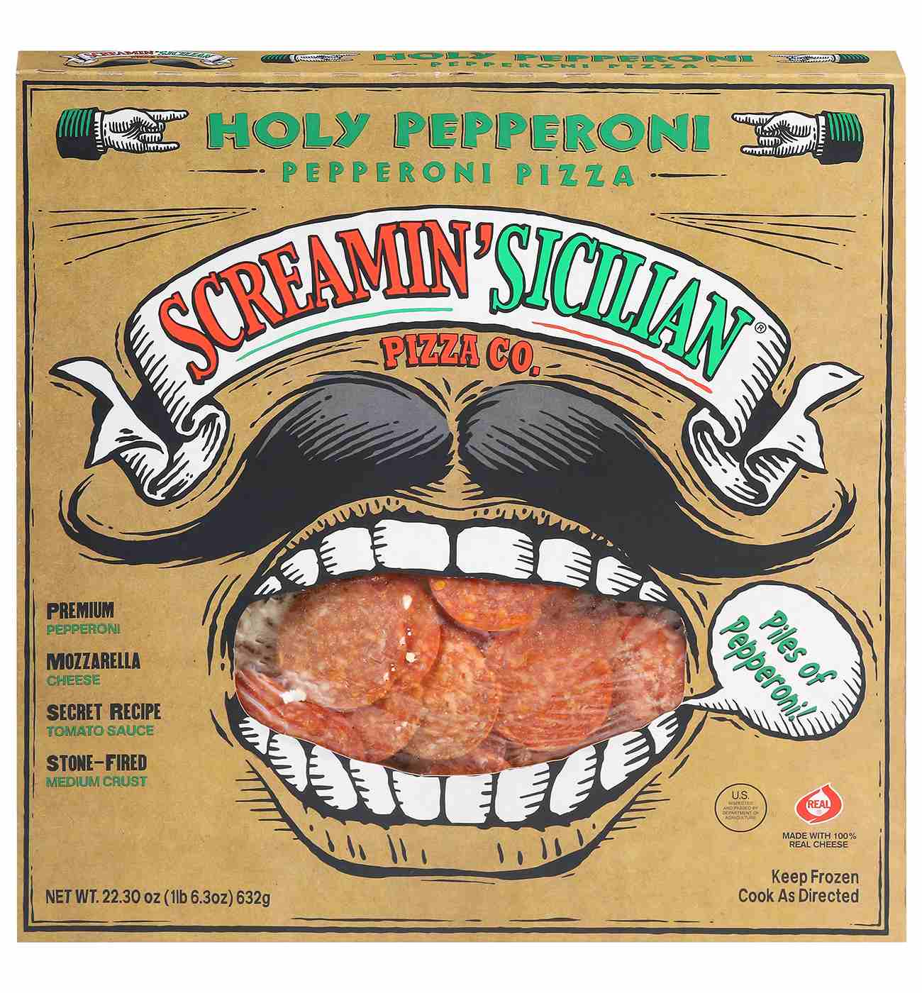 Screamin' Sicilian Holy Pepperoni Pizza; image 1 of 8