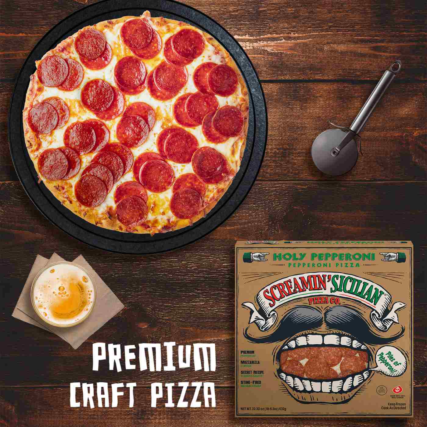 Screamin' Sicilian Holy Pepperoni Pizza; image 4 of 8