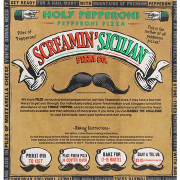 Screamin' Sicilian Holy Pepperoni Pizza, 22.3 oz