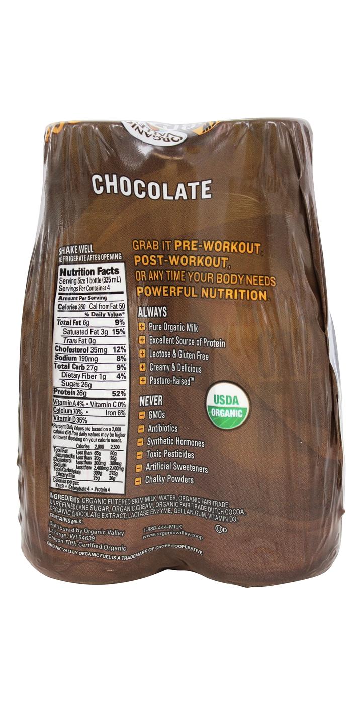 Organic Valley Organic Fuel Protein Shake, Chocolate; image 2 of 3