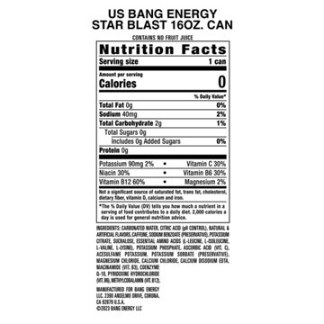 Bang Energy Drink - Star Blast, 16 oz