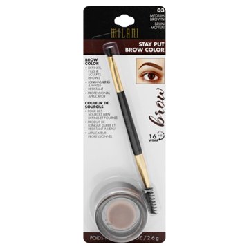 Milani Stay Put Brow Color, Medium Brown