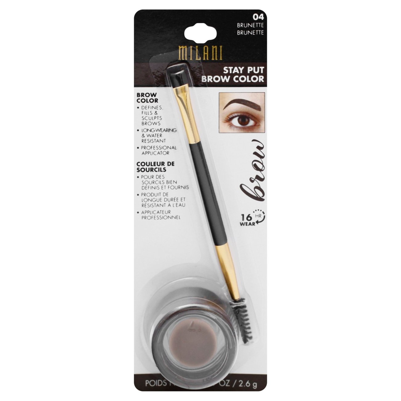 Milani Stay Put Brow Color, Brunette - Shop Eyes at H-E-B