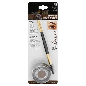 Milani Stay Put Brow Color, Dark Brown