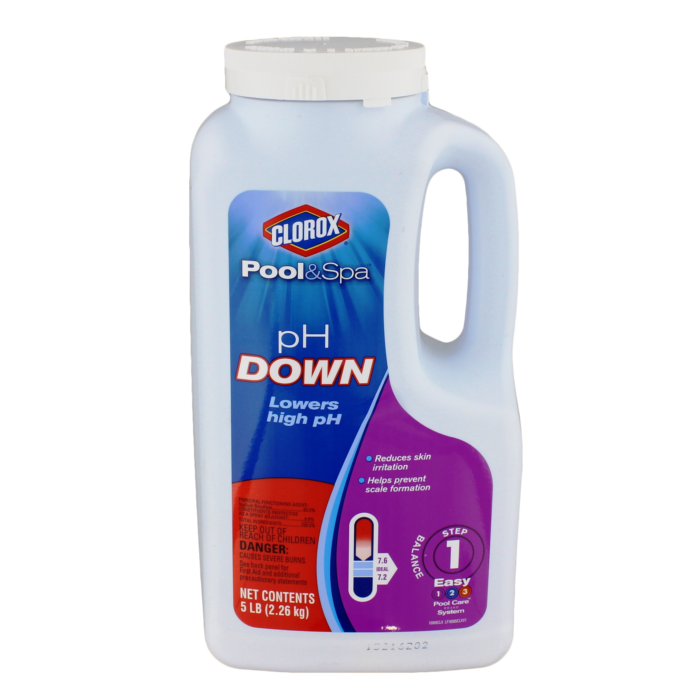 Clorox 12105CLX pH Down, Granular, Off-White, 5 lb